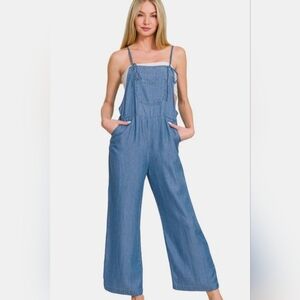 Stylish Women's Blue Denim Overalls